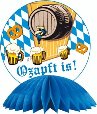 Produktbild von 1 TISCHAUFSTELLER Ø 20 cm BAYRISCH DEKO BAYERN FEST PARTY