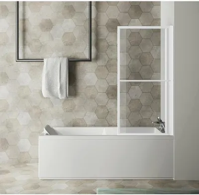 Immagine prodotto di Cabina doccia KAGERA, 140x71cm, bianco opaco, vetro trasparente