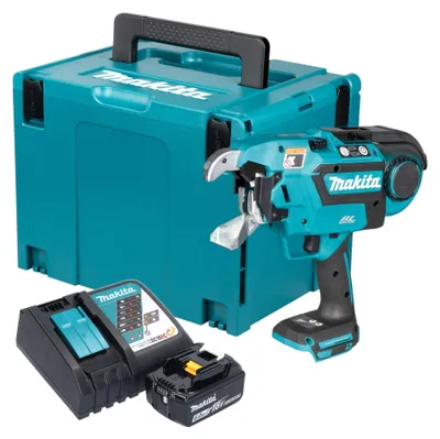 Produktbild von Makita DTR 181 RG1J Akku Bewehrungsverbinder 18 V 0,8 mm Brushless + 1x Akku 6,0 Ah + Ladegerät + Makpac