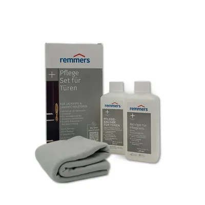 Produktbild von Remmers Reiniger und Pflege-Set für lackierte & lasierte Holztüren
