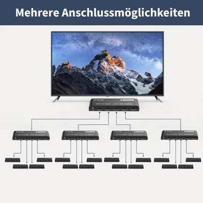 Produktbild von IHSK-460 HDMI Splitter 1x4 4K 60Hz mit HDR-Unterstützung