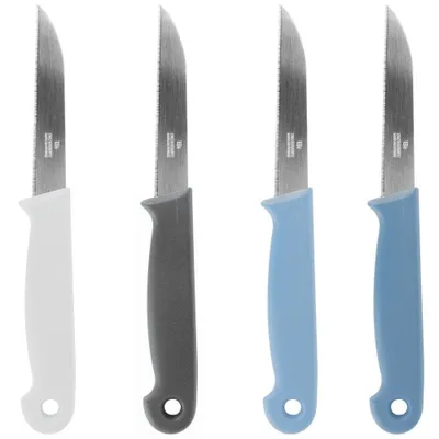 Produktbild von EXCELLENT HOUSEWARE Küchenmesser SCHÄLMESSER für Obst und Gemüse 4 Stück