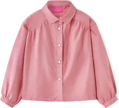 Produktbild von Kinderbluse mit Laternenärmeln Altrosa 140