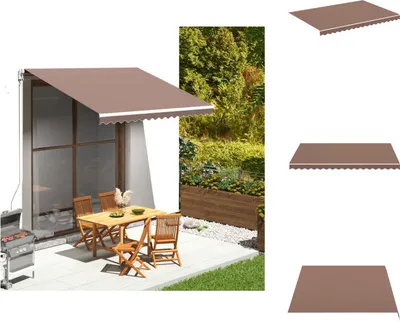 Produktbild von vidaXL Markisenbespannung Braun 3,5x2,5 m -  Markisen