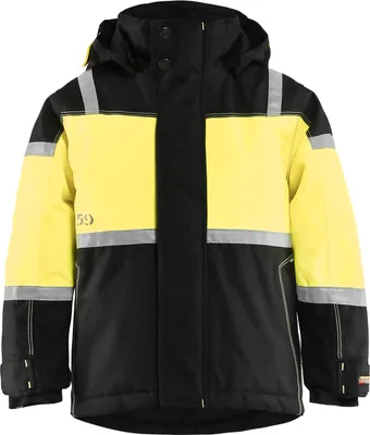 Produktbild von Blakläder Winterjacke Kinder 4858 1977 in schwarz/gelb, Größe:104