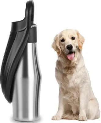 Produktbild von Solidchoice - 750 ml Edelstahl Trinkflasche für Hunde