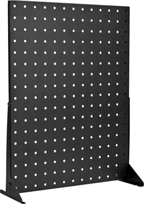 Productafbeelding van Displaystand met gatenbord voor op tafel, zwarte gatenbordpanelen (4 stuks)