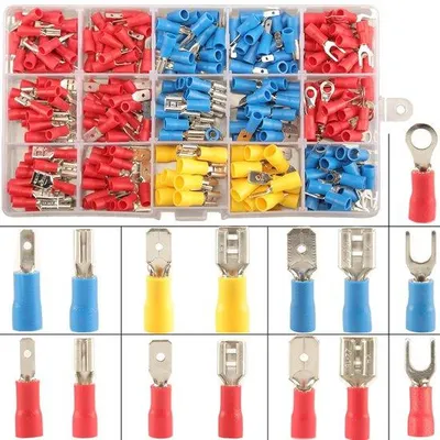 Obrázek produktu pro Sada elektrických kabelových koncovek, 280 kusů, izolované kabelové koncovky, lisovací konektory, krimpovací konektory, krimpovací svorky