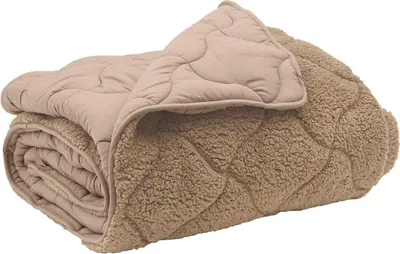 Image de vidaXL Couette toutes saisons rembourrée taupe 200 x 200 cm