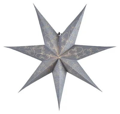 Produktbild von Star Papierstern Decorus, 7 zackig, Silber