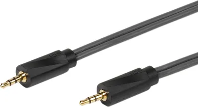Produktbild von VIVanco™Hochwertige Audio Kabel, 24 Karat vergoldete Kontaktflächen, Kabel mehrfach geschirmt, Präzisionsfertigung, 3,5 mm, 3m