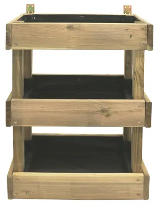 Obrázek produktu pro Vertikální bylinkový záhon 41x21x60 cm nástěnný dřevěný