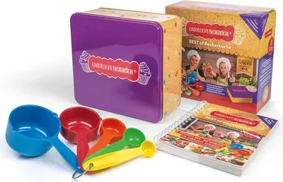 Produktbild von Kinderleichte Becherküche BEST of Becherküche (Back- und Kochbuch, 5 Messbecher, Keksdose)