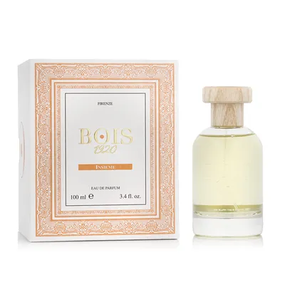 A perfume bottle and its box are displayed on a white background.