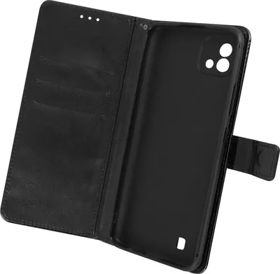 Produktbild von Realme C11 2021 Portemonnaie Hülle mit Standfunktion und Magnetlasche – Schwarz