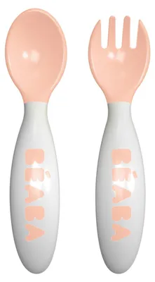 Produktbild von Beaba Ergonomisches Besteckset 2. Altersstufe - Altrosa; 913400
