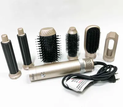 Obrázok produktu pre UKLISS Airstyler Styler na vlasy 6 v 1, okrúhla kefa na sušenie vlasov horúcim vzduchom, styler na vlasy s automatickou kulmou, narovnávacia kefa, narovnávanie, kulmovanie a sušenie vlasov iónovou technológiou