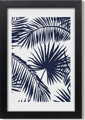 Produktbild von Bild 20x30 MDF-Rahmen, Wandkunst Blätter der Palme