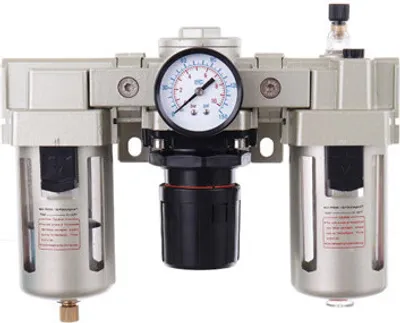 Zdjęcie produktu dla Zespół przygotowania powietrza - filtr powietrza, reduktor ciśnienia, separator wody, automatyczna odolejacz 1/2" Technic AC4000-04-20 mikronów