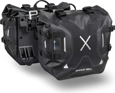 Immagine prodotto di Coppia borse laterali moto SHAD TERRA TR30 impermeabili nero 30L