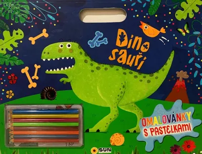Obrázok produktu pre Dinosaury - Omaľovánky s pastelkami