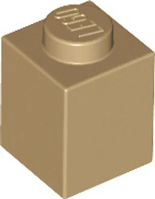 Produktbild von 100 Stück Lego, Teile Nr. 3005 in Dunkel Beige (Dark Tan)