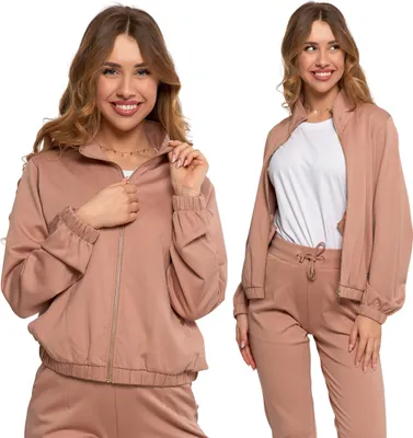 Produktbild von Damen Moraj Sweatshirt Ungeknöpft Glatt Klassisch Mit Stehkragen Modisch S