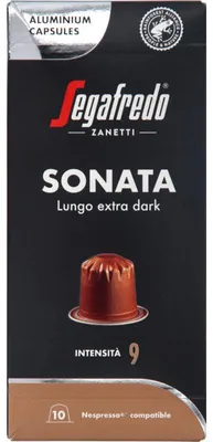 Produktbild von Segafredo Sonata Lungo Extra Dark Kaffeekapseln, 10 Stück, 50 g
