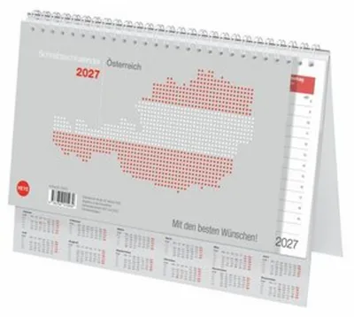 Produktbild von Schreibtischkalender Österreich groß 2027