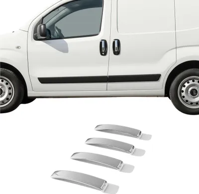 Image de Couverture de poignée de porte pour Citroen Nemo 2008-2021 en Acier Inox 4Pcs