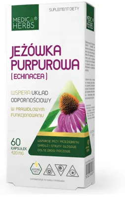 Medica Herbs Jeżówka Purpurowa Echinacea 420mg 60 kapsułek na odporność