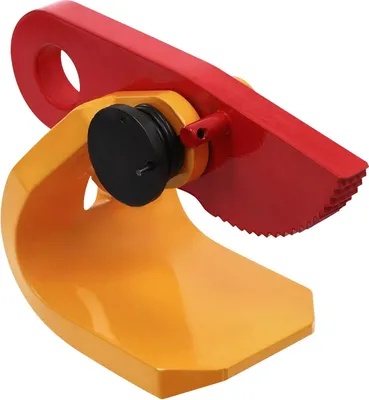Produktbild von Plattenhebeklemme - Horizontaler Blechgreifer 1500 kg - Für Stahlplatten und Metallbleche - Rot