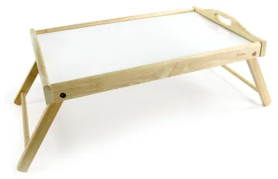 Produktbild von H&h Holztablett mit klappbaren Beinen cm56x35