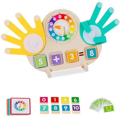 Image de Jeu de mathématiques en bois Montessori pour enfants de 3 à 9 ans
