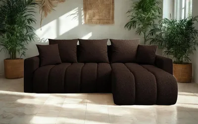 Produktbild von FurMeb24 ECKSOFA mit Schlaffunktion und bettkasten GIULIO L 235 cm × 150 cm × 85 cm Stoff QUELLE 25