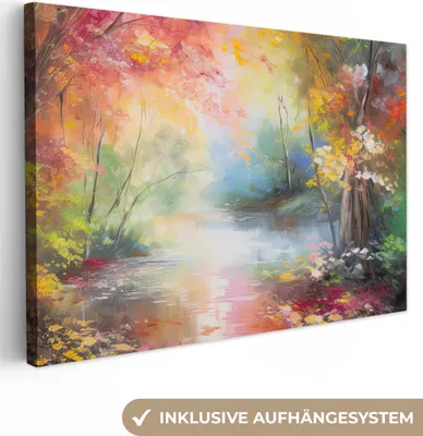 Zdjęcie produktu dla OneMillionCanvasses® - Obrazy na płótnie - 150x100 cm, Pejzaż - Obraz olejny - Kolorowy - Natura, Dekoracja ścienna - Zdjęcie na płótnie - Obraz na drewnianej ramie
