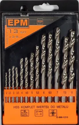 Produktbild von Hss-Bohrersatz Für Metall 2-8Mm 13-Teilig - E-500-1213