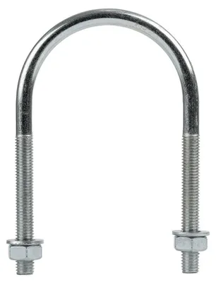 Obrázok produktu pre Kruhová svorka M10 s maticami a podložkami 77/138