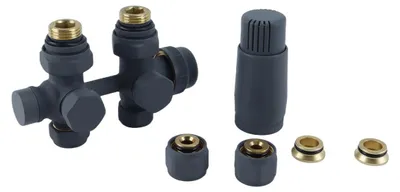 Produktbild von Radiator Multiblock mit Thermostat - 50 mm Hubabstand, 15 mm Kupferventilset