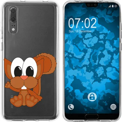 Produktbild von PhoneNatic Case kompatibel mit Huawei P20 Silikon-Hülle Cutiemals M8