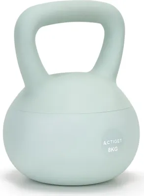 Produktbild von ACTIGET Soft Kettlebell 8 kg Trainingsgewicht, Trainingsball, Fitness, Türkis