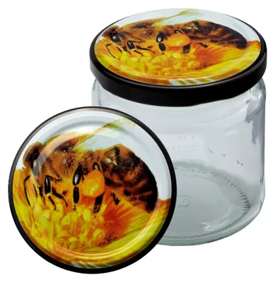 Produktbild von Twist-Off Honigglas mit Metalldeckel 250g