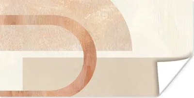 Produktbild von MuchoWow® Poster Marmor - Rosa - Beige 160x80 cm - Foto Poster