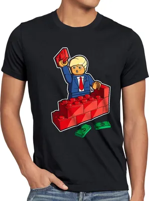 Produktbild von style3 Baustein Präsident Herren T-Shirt usa vereinigte staaten mauer