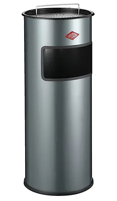 Produktbild von WESCO 150601-13 Standascher 30 in GRAPHIT mit Sieb und 30 Liter Abfallvolumen / Mülleimer / Ascher