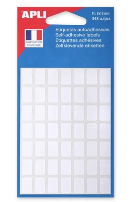 Produktbild von APLI Vielzweck Etiketten 9 x 13 mm weiß 343 Etiketten