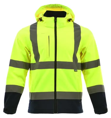 Zdjęcie produktu dla Kurtka ostrzegawcza SARA Softshell „DROGOWIEC” 310 g/m² Żółta XXL