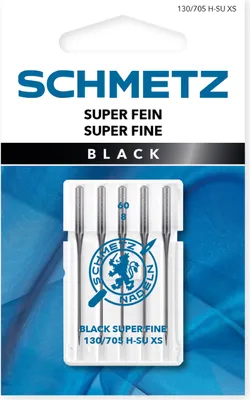 Obrázek produktu pro Jehly extra tenké 130/705 H-SU XS VAS 60 BLACK SUPER FINE