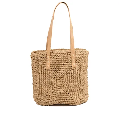 Productafbeelding van Monnq Straw Bag Naropa Wheat