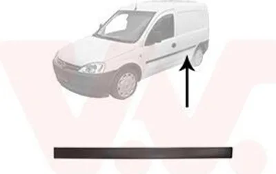 Immagine prodotto di VAN WEZEL Modanatura per porta posteriore sinistra per OPEL COMBO Furgone/Station wagon 3789425
